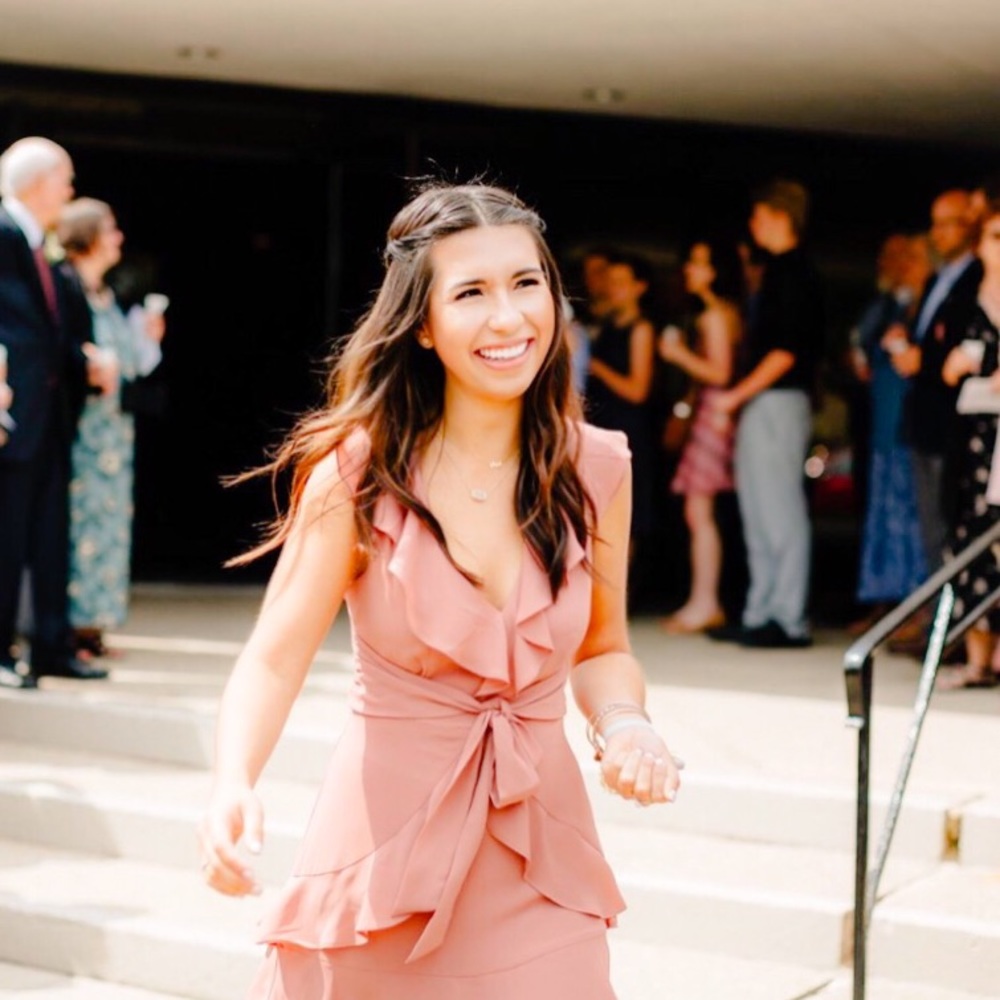 Pink dress, express